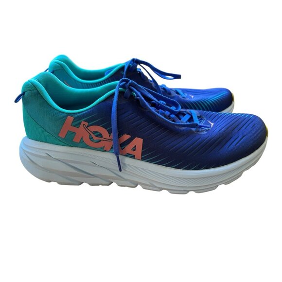 Hoka One One Rincon 3 Womens 11 Lightweight Athletic Running Shoes Sneakers Blue - Picture 4 of 9